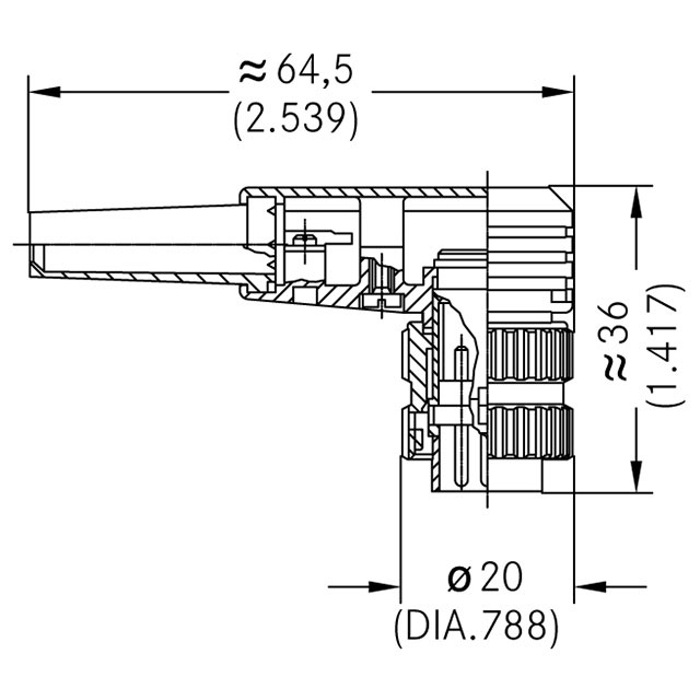 T 3274 058 Amphenol Tuchel Industrial  Rundsteckverbinderbaugruppen